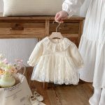 【66-90cm】ロンパース ベビー レース プリンセス - 画像 (3)