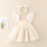 【80-100cm】ワンピース ベビー プリンセス クリーム - 画像 (5)