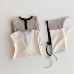 【66-90cm】ロンパース ベビー カラーバリ 無地 - 画像 (6)