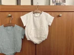 【66-90cm】ロンパース ベビー シンプル ポケット付き - 画像 (13)