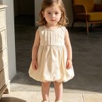 【73-100cm】ワンピース ベビー パステルカラー 蝶結び - 画像 (4)
