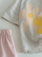 【66-100cm】セットアップ ベビー フラワー プリント - 画像 (14)