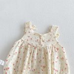 【66-90cm】ロンパース ベビー ピンク ドット キャミソール - 画像 (7)