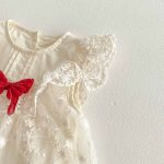 【66-90cm】ロンパース ベビー 蝶結び レース - 画像 (13)
