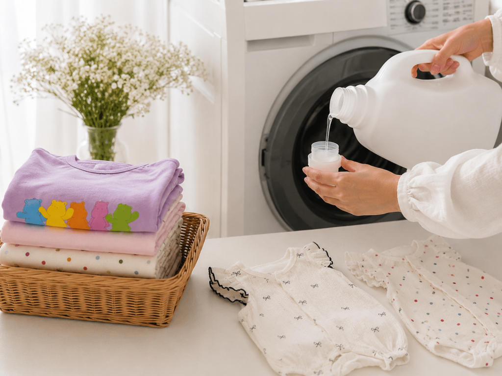 子ども服の洗剤は適量を守ることが色あせ防止のポイント
