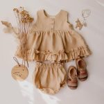 【66-100cm】トップスorショートパンツ ベビー フリル ノースリープ - 画像 (3)