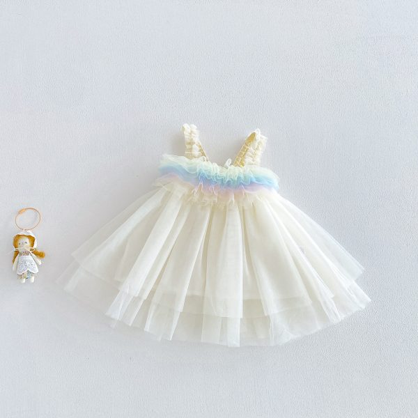 【73-110cm】ワンピース ベビー チュール スウィート