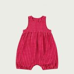 【66-90cm】ロンパース ベビー チェック柄 ノースリープ - 画像 (6)