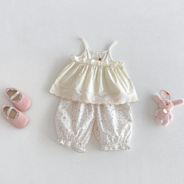 【73-100cm】セットアップ ベビー 花柄 かわいい