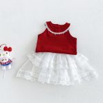 【73-120cm】トップスorスカート ベビー チュール ノースリープ