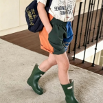 【80-130cm】ショートパンツ 女の子 バイカラー カジュアル - 画像 (7)