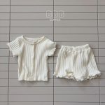 【73-120cm】セットアップ ベビー 無地 シンプル - 画像 (3)