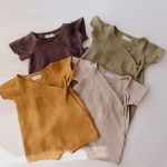 【66-100cm】ロンパース ベビー 4色選べる 無地 - 画像 (2)