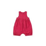 【66-90cm】ロンパース ベビー チェック柄 ノースリープ - 画像 (5)