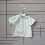 【73-120cm】セットアップ ベビー スタンドカラー シンプル - 画像 (9)