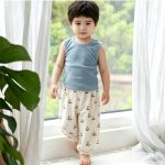 【73-100cm】ゴムすそパンツ ベビー カートゥーン 薄手 - 画像 (4)