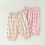 【73-100cm】パンツ ベビー ドット柄 ゆったり - 画像 (4)