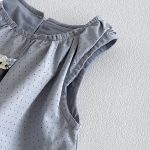 【73-100cm】ワンピース ベビー ノースリープ ドット柄 - 画像 (7)