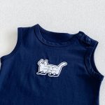 【73-100cm】セットアップ ベビー アップリケ ドット柄 - 画像 (8)