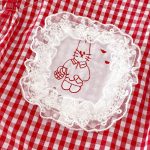 【66-90cm】ロンパース ベビー チェック柄 キャミソール - 画像 (9)