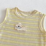 【73-100cm】トップスorショートパンツ ベビー ボーダー柄 カジュアル - 画像 (8)