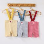 【73-100cm】パンツ ベビー ボーダー柄 サロペット - 画像 (10)