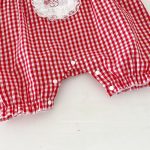 【66-90cm】ロンパース ベビー チェック柄 キャミソール - 画像 (10)