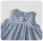 【73-100cm】セットアップ ベビー チェック柄 ノースリープ - 画像 (9)