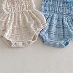 【66-90cm】ロンパース ベビー キャミソール レース フリル - 画像 (8)