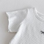 【73-100cm】セットアップ ベビー レース切り替え ドット柄 - 画像 (10)