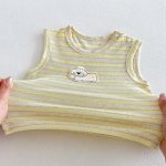 【73-100cm】トップスorショートパンツ ベビー ボーダー柄 カジュアル - 画像 (10)