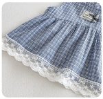 【73-100cm】セットアップ ベビー チェック柄 ノースリープ - 画像 (11)