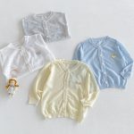 【73-100cm】カーディガン ベビー 無地 通気性拔群 - 画像 (2)