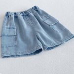 【73-100cm】トップスorショートパンツ ベビー ボーダー柄 カジュアル - 画像 (12)
