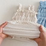 【66-90cm】ロンパース ベビー キャミソール レース フリル - 画像 (10)
