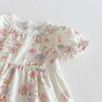 【80-130cm】ワンピース 女の子 花柄 フリル スウィート - 画像 (12)