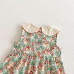 【80-130cm】ワンピース 女の子 折り襟 イチゴ - 画像 (10)