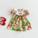【80-130cm】ワンピース 女の子 刺繍 スウィート かわいい - 画像 (3)