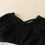 【66-90cm】ロンパース ベビー ブラック ワンピース風 - 画像 (7)