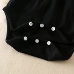 【66-90cm】ロンパース ベビー ブラック ワンピース風 - 画像 (10)