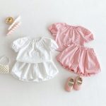 【80-130cm】セットアップ 女の子 リボン付き スウィート - 画像 (4)