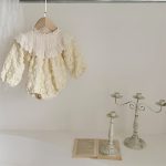 【80-90cm】長袖ロンパース ベビー フリル おしゃれ - 画像 (6)