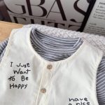【73-100cm】セットアップ ベビー 英字 ロゴ シンプル - 画像 (11)