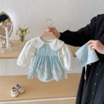 【66-100cm】ロンパースセット ベビー プリンセス風 スウィート - 画像 (8)