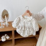 【66-90cm】ロンパース ベビー リーフ柄 お出かけに - 画像 (5)