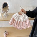 【66-100cm】ロンパース ベビー フリル襟 お出かけに - 画像 (6)