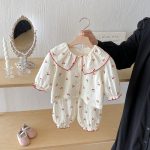 【66-100cm】セットアップ ベビー チェリー柄 プリント - 画像 (6)