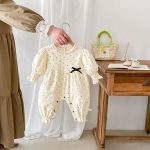 【66-100cm】カバーオールorセットアップ ベビー 小花柄 おしゃれ - 画像 (4)