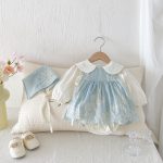 【66-100cm】ロンパースセット ベビー プリンセス風 スウィート - 画像 (4)