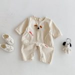 【66-90cm】カバーオール ベビー 立体キャラクター犬 - 画像 (2)